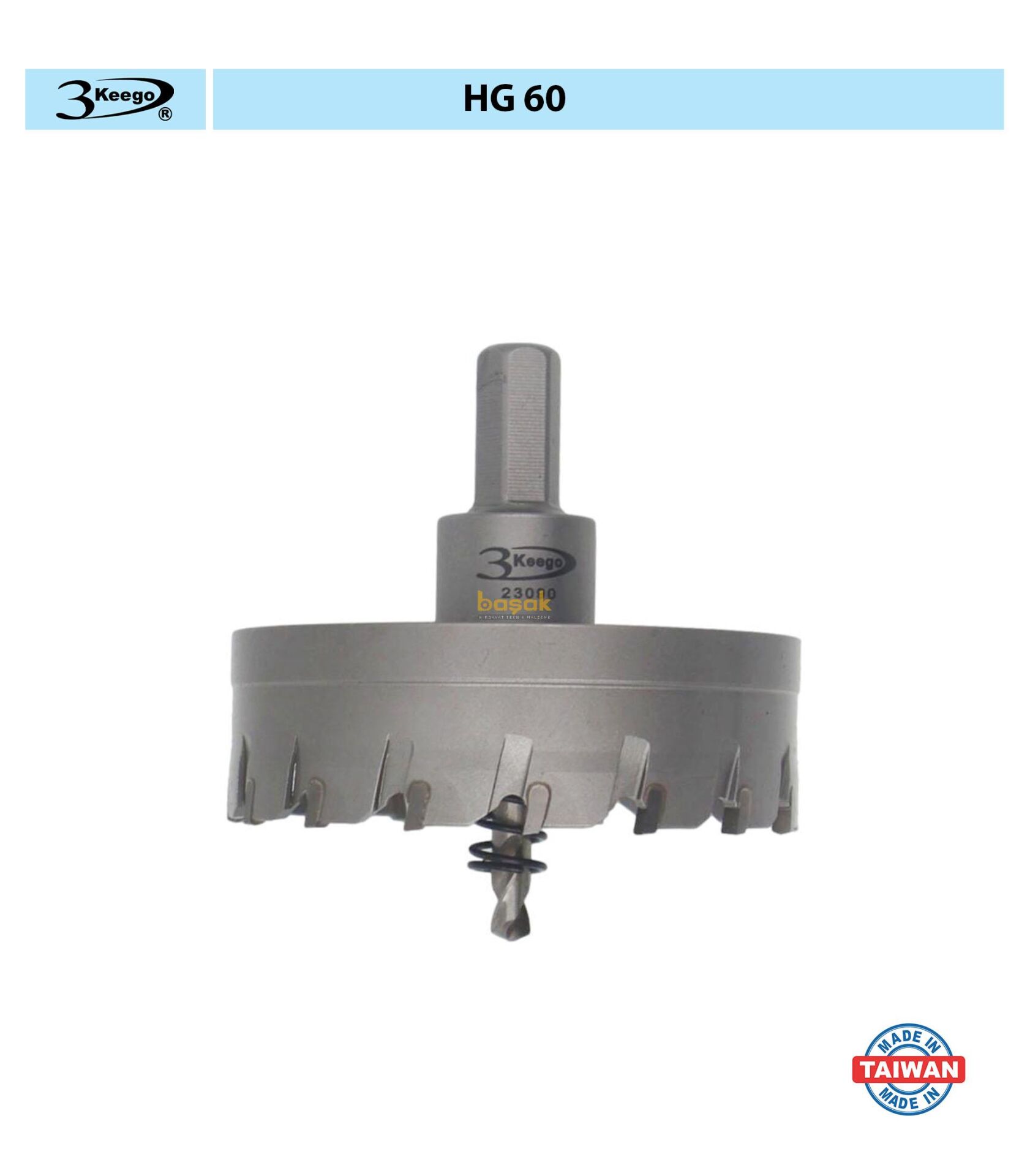 3Keego 86 mm TCT Elmas Uçlu Panç HG60