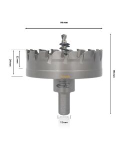 3Keego 86 mm TCT Elmas Uçlu Panç HG60