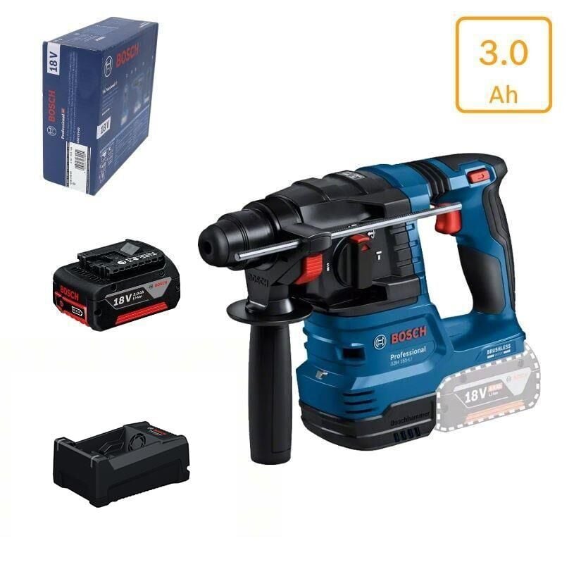 Bosch GBH 185-LI 3 Amper Tek Akülü Sds-Plus Kırıcı Delici