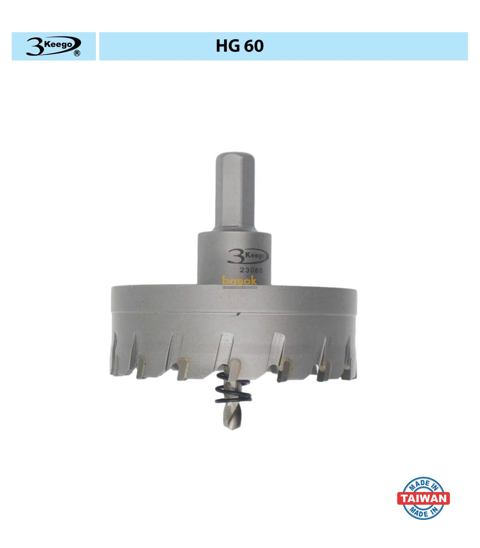 3Keego 80 mm TCT Elmas Uçlu Panç HG60