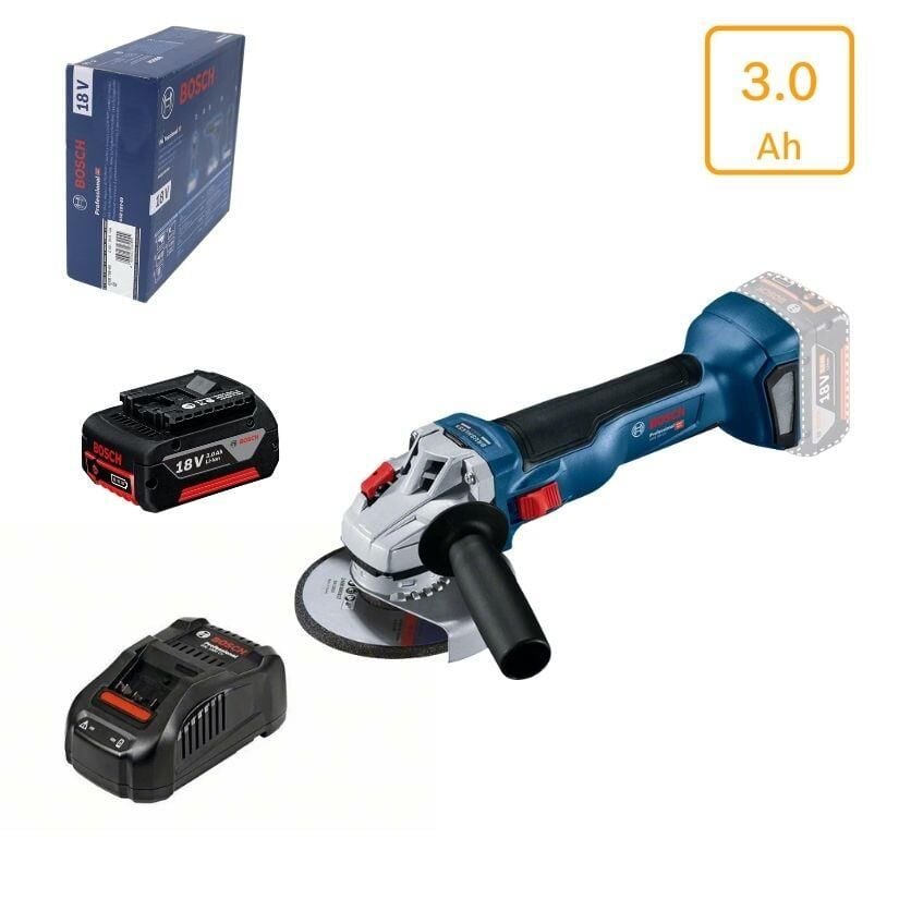 Bosch GWS 18V-10 115 mm 3 Amper Tek Akülü Taşlama Makinesi