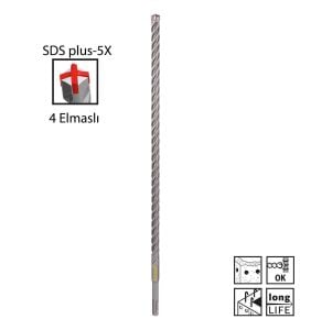 Bosch SDS-Plus-5X 14 x 460 mm 4 Elmaslı Matkap Ucu 2608833821
