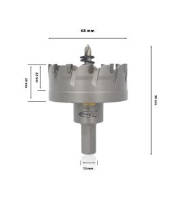3Keego 68 mm TCT Elmas Uçlu Panç HG60