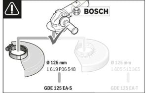 GDE 125 EA-S Taşlama için Toz Emme Aksesuarı 1600A003DH