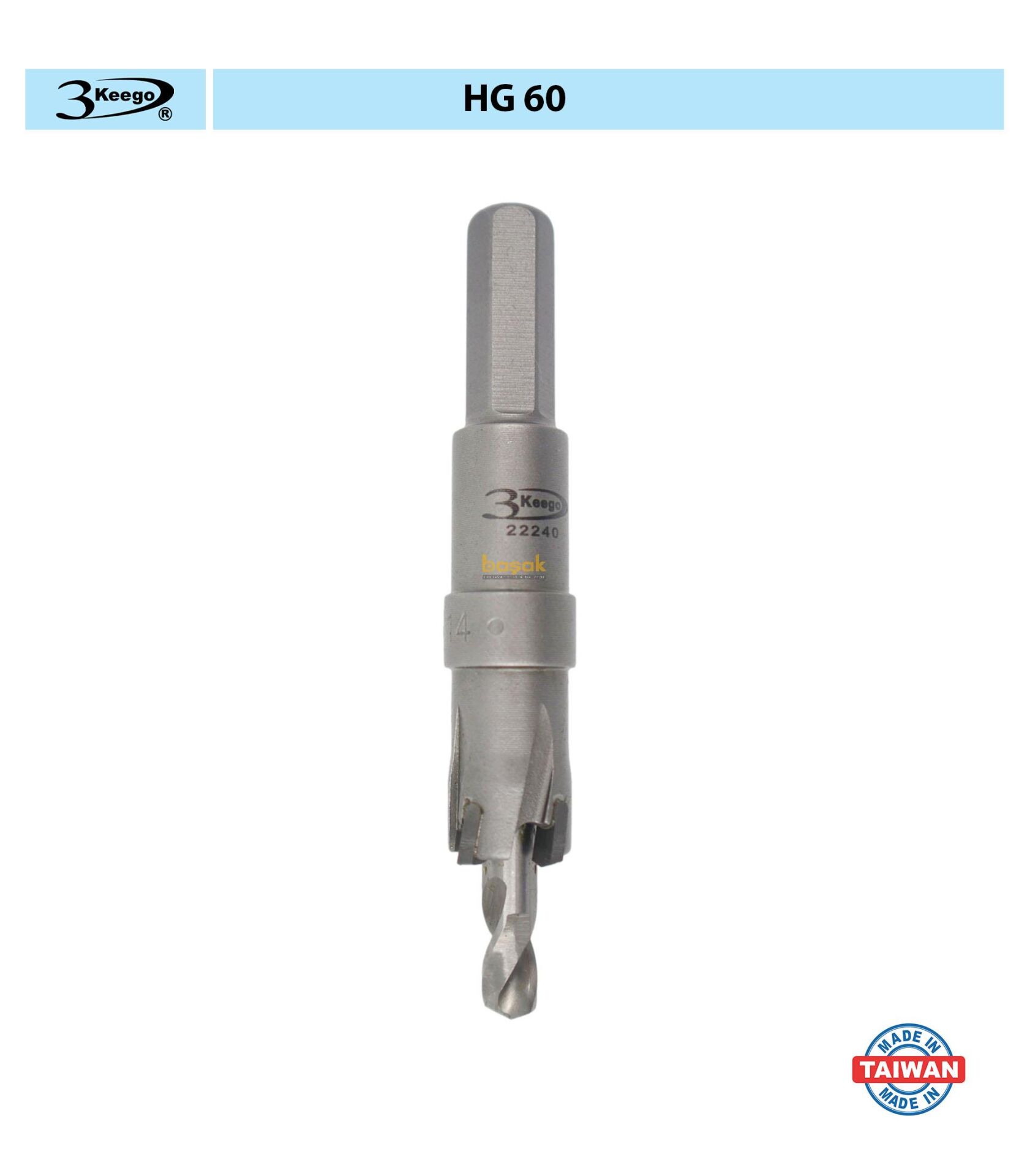 3Keego 14 mm TCT Elmas Uçlu Panç HG60