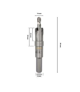 3Keego 14 mm TCT Elmas Uçlu Panç HG60