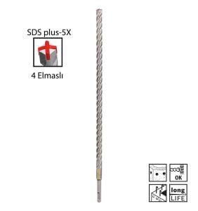 Bosch SDS Plus-5X 15 x 460 mm Dört Elmaslı Matkap Ucu 2608833824