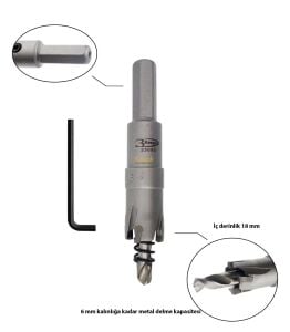 3Keego 16 mm TCT Elmas Uçlu Panç HG60