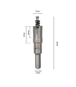 3Keego 17 mm TCT Elmas Uçlu Panç HG60