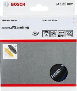 Bosch 125 mm 5/16'' Çok Delikli Zımpara Tabanı Sert 2608601331