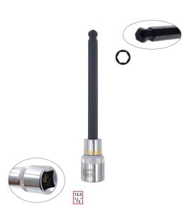 Ceta Form 1/2” 8 mm Ekstra Uzun Tip Topbaşlı Allen Uçlu Lokma C28S-HB08XL