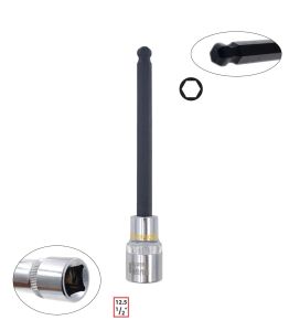 Ceta Form 1/2” 8 mm Ekstra Uzun Tip Topbaşlı Allen Uçlu Lokma C28S-HB08XL