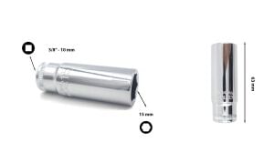 Ceta Form 15 mm 3/8” 6 Köşe Derin Lokma Anahtar C14-H15