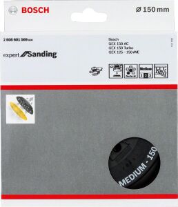 Bosch 150 mm Çok Delikli Zımpara Tabanı Orta 2608601569