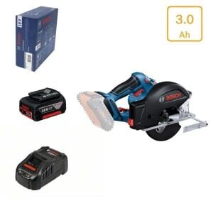 Bosch GKM 18V-50 3 Amper Tek Akülü Metal Kesen Daire Testere Makinesi