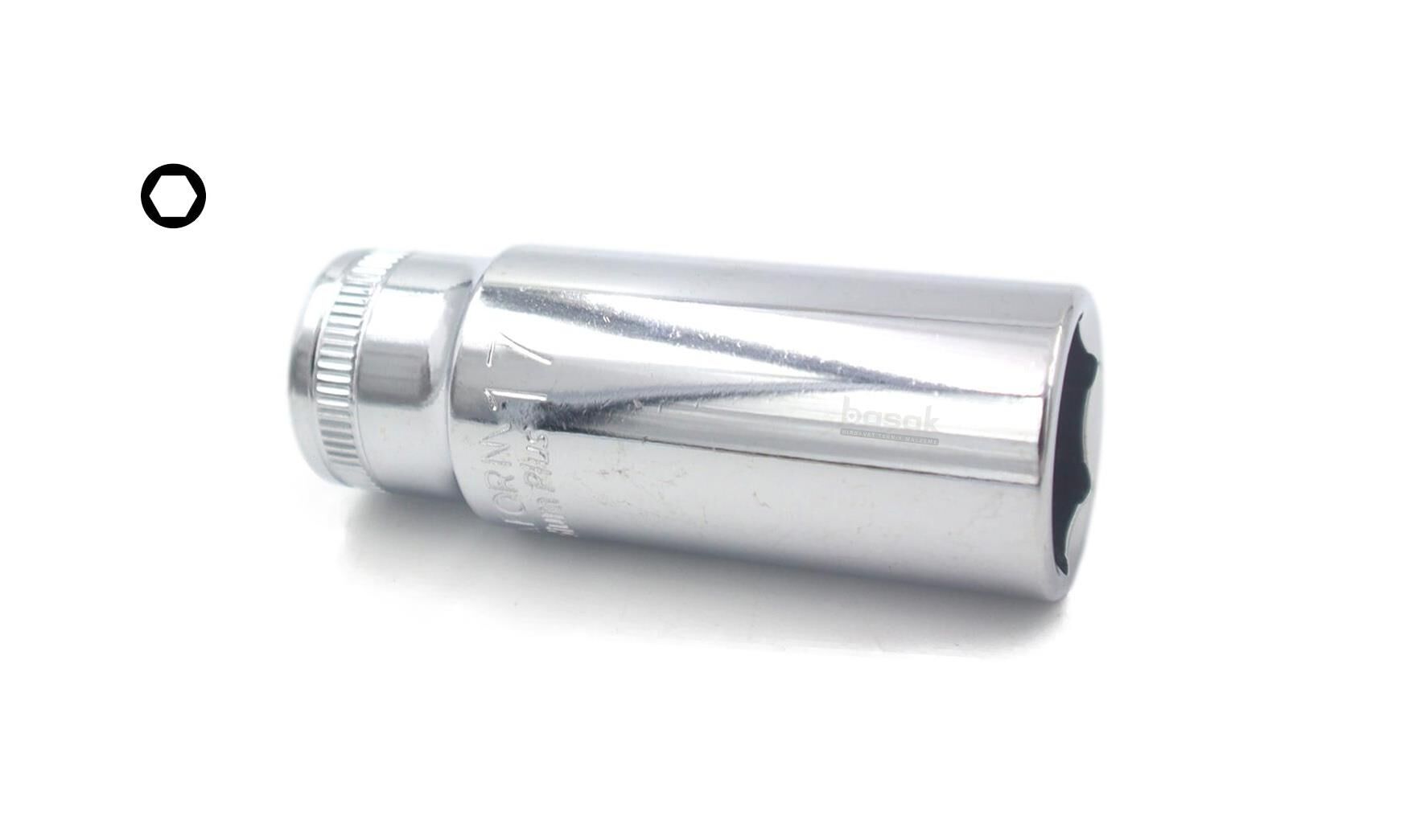 Ceta Form 17 mm 3/8” 6 Köşe Derin Lokma Anahtar C14-H17