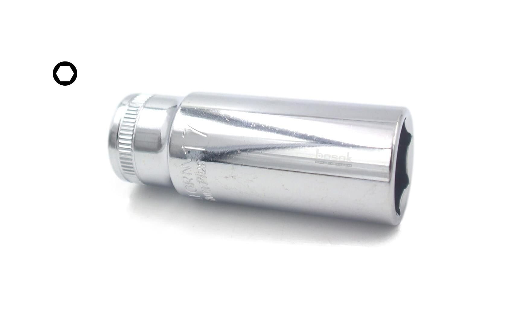 Ceta Form 17 mm 3/8” 6 Köşe Derin Lokma Anahtar C14-H17