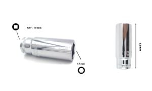 Ceta Form 17 mm 3/8” 6 Köşe Derin Lokma Anahtar C14-H17