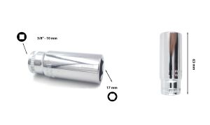 Ceta Form 17 mm 3/8” 6 Köşe Derin Lokma Anahtar C14-H17