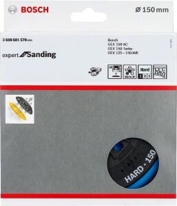 Bosch 150 mm Çok Delikli Zımpara Tabanı Sert  2608601570