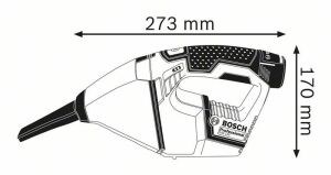 Bosch GAS 12 (Akü ve Şarj Yoktur) El Süpürgesi 06019E3000