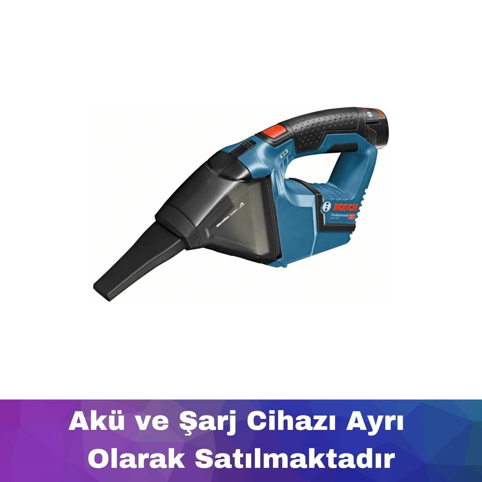 Bosch GAS 12 (Akü ve Şarj Yoktur) El Süpürgesi 06019E3000