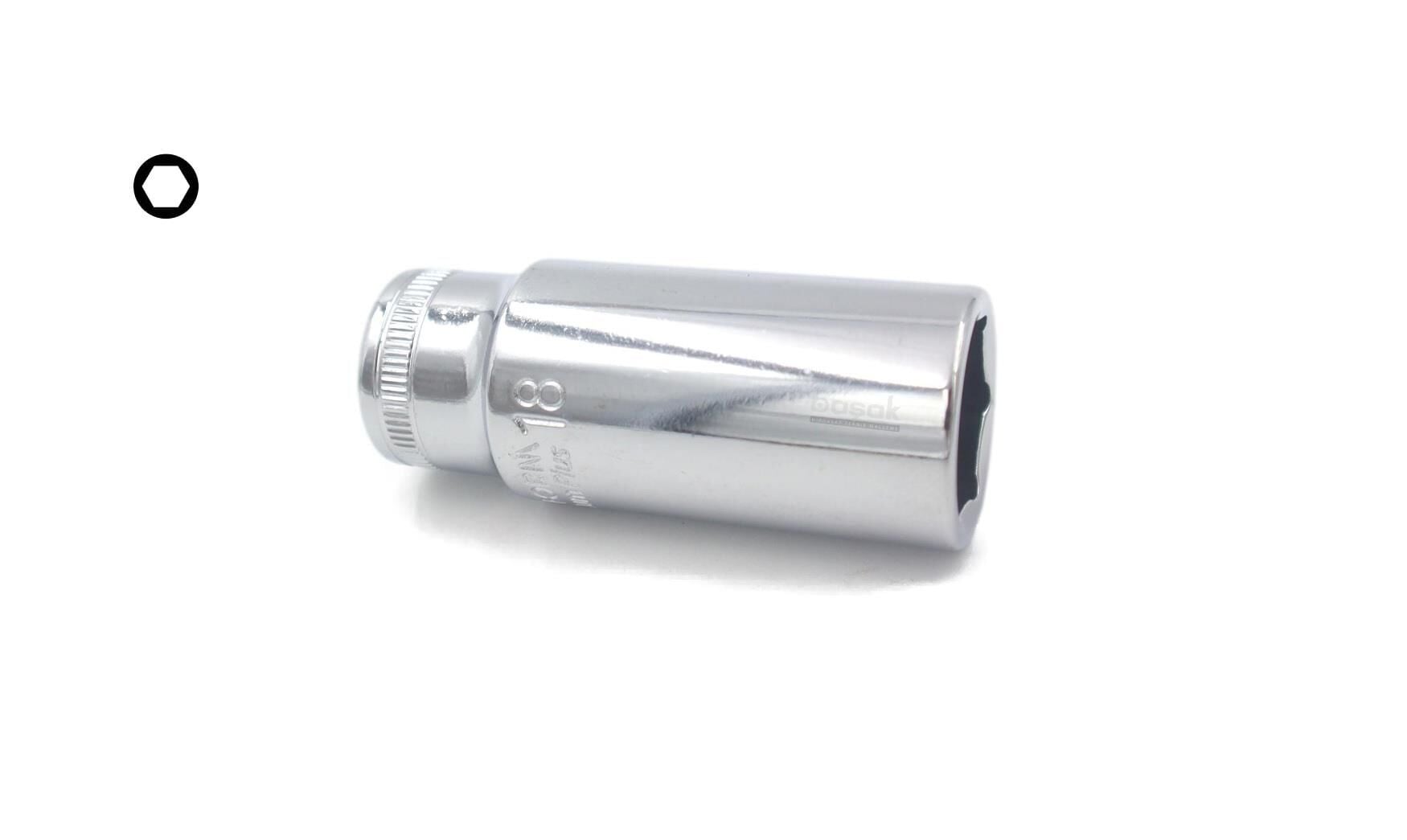 Ceta Form 18 mm 3/8” 6 Köşe Derin Lokma Anahtar C14-H18