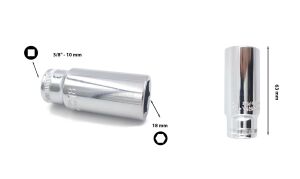 Ceta Form 18 mm 3/8” 6 Köşe Derin Lokma Anahtar C14-H18