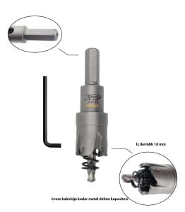 3Keego 22 mm TCT Elmas Uçlu Panç HG60