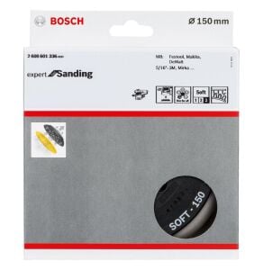 Bosch 150 mm Çok Delikli Zımpara Tabanı Yumuşak 2608601336