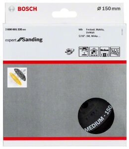 Bosch 150 mm Çok Delikli Zımpara Tabanı Orta 2608601335