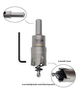 3Keego 25 mm TCT Elmas Uçlu Panç HG60