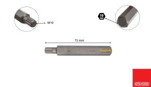 Ceta Form H10 XZN M10 x 75 mm Uzun Tip Bits Uç CB/3110G