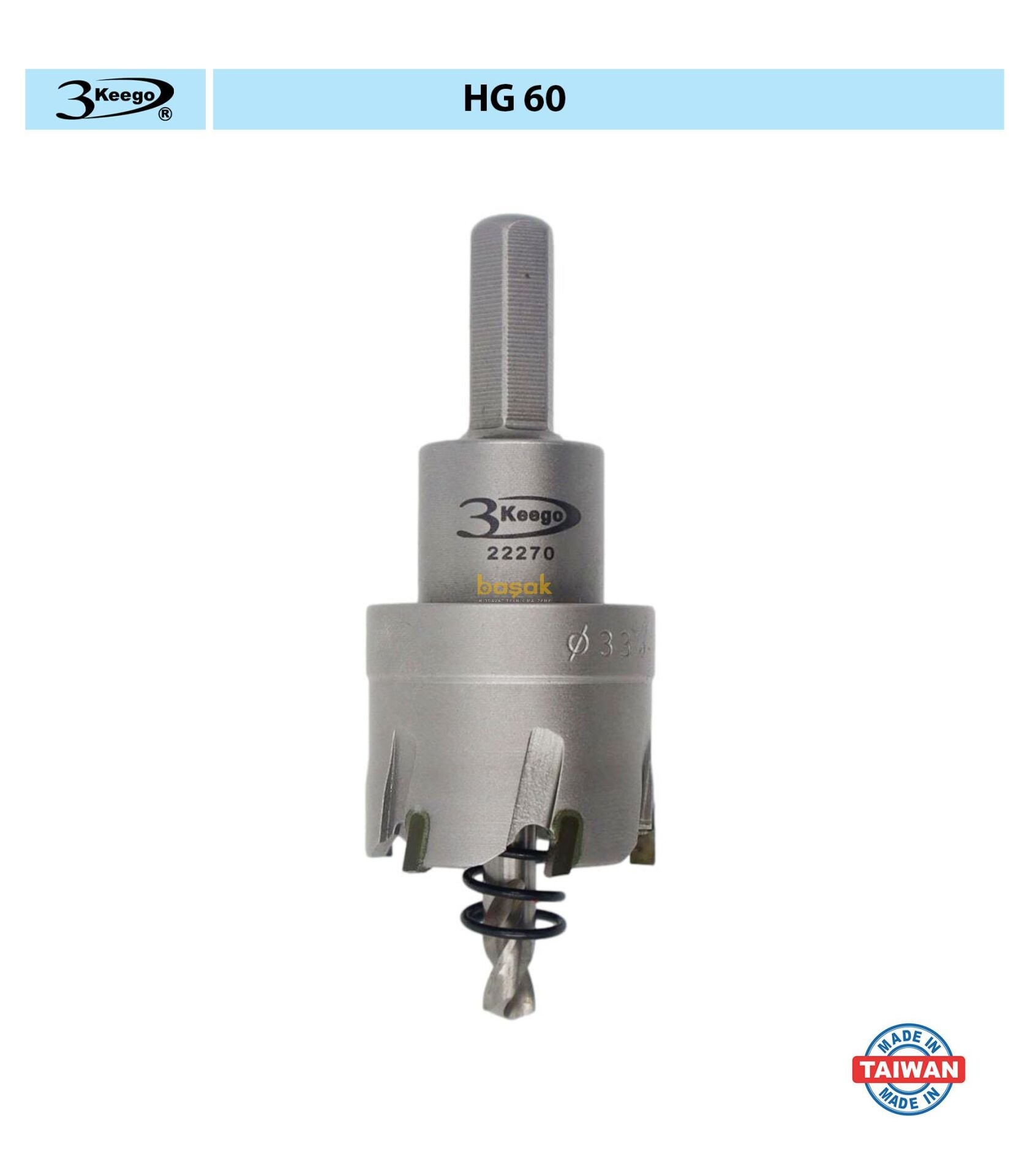 3Keego 33 mm TCT Elmas Uçlu Panç HG60