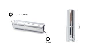 Ceta Form 14 mm 1/2” 6 Köşe Derin Lokma Anahtar C24-H14