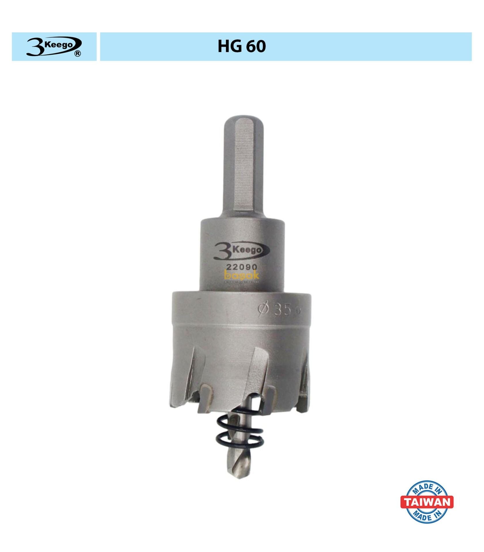 3Keego 35 mm TCT Elmas Uçlu Panç HG60