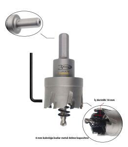 3Keego 38 mm TCT Elmas Uçlu Panç HG60