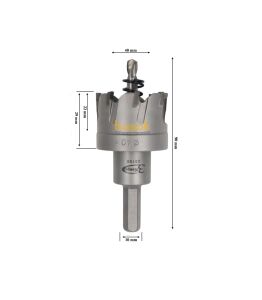 3Keego 40 mm TCT Elmas Uçlu Panç HG60