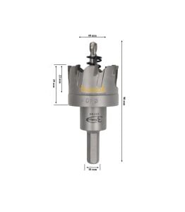 3Keego 40 mm TCT Elmas Uçlu Panç HG60