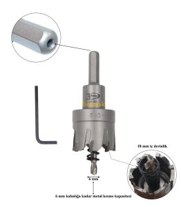 3Keego 40 mm TCT Elmas Uçlu Panç HG60