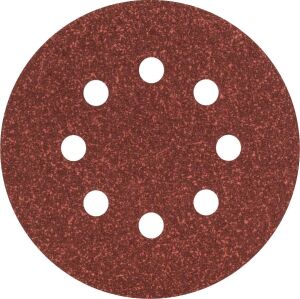 Bosch Eksantirik Zımpara Kağıdı 5'li, 125 mm 60 Kum 8 Delik 2609256A23