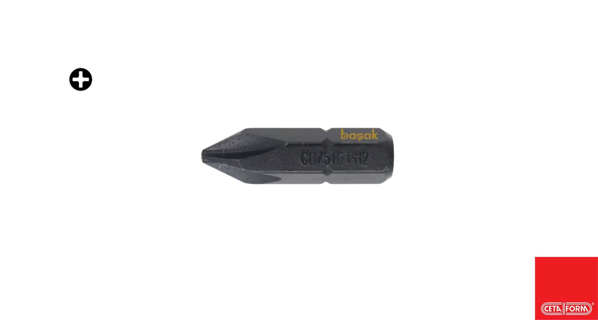 Ceta Form 5/16'' PH2x30 mm Darbeli Kullanım İçin Yıldız Bits Uç CB/516PH2