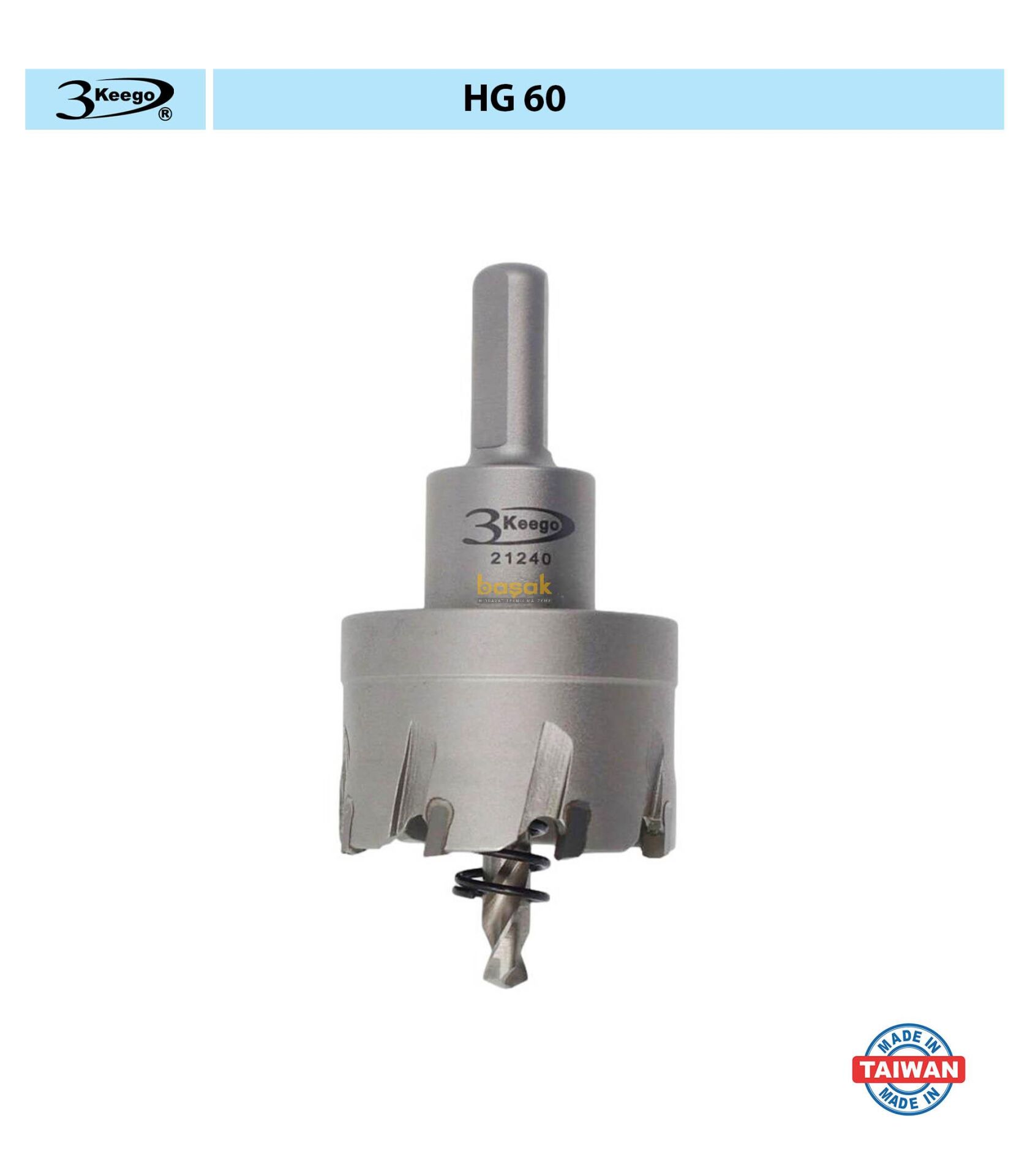 3Keego 42 mm TCT Elmas Uçlu Panç HG60