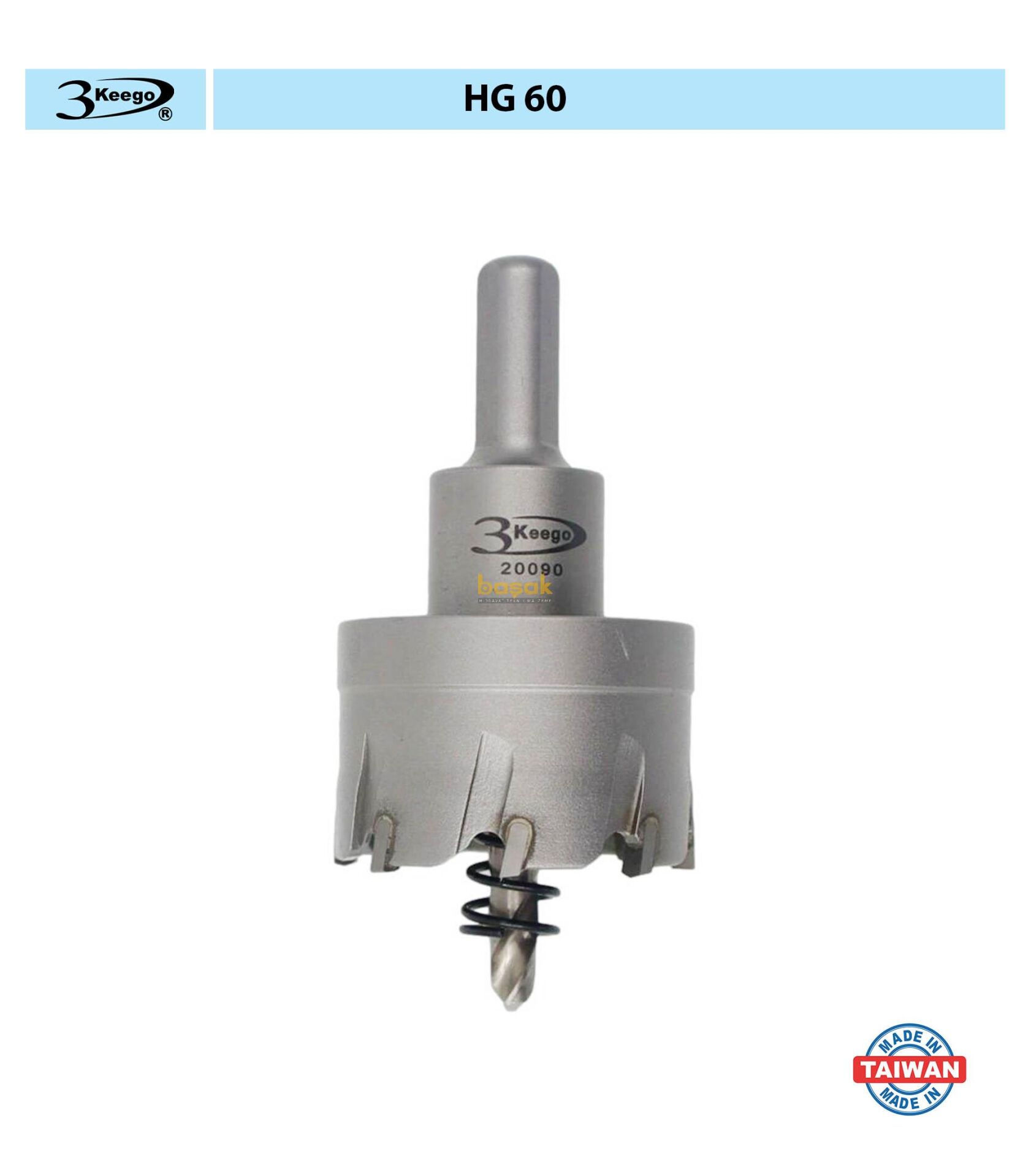 3Keego 43 mm TCT Elmas Uçlu Panç HG60