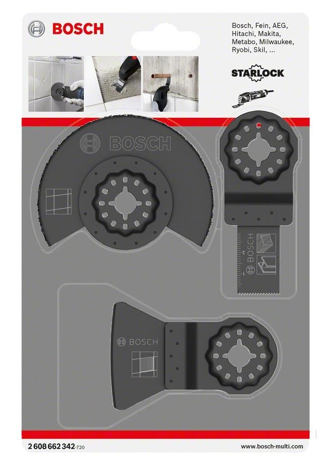Bosch Starlock Testere 3'lü Temel Seramik Seti  2608662342
