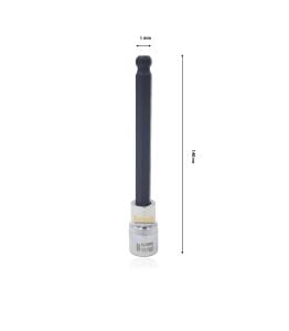 Ceta Form 1/2” 5 mm Ekstra Uzun Tip Topbaşlı Allen Uçlu Lokma C28S-HB05XL