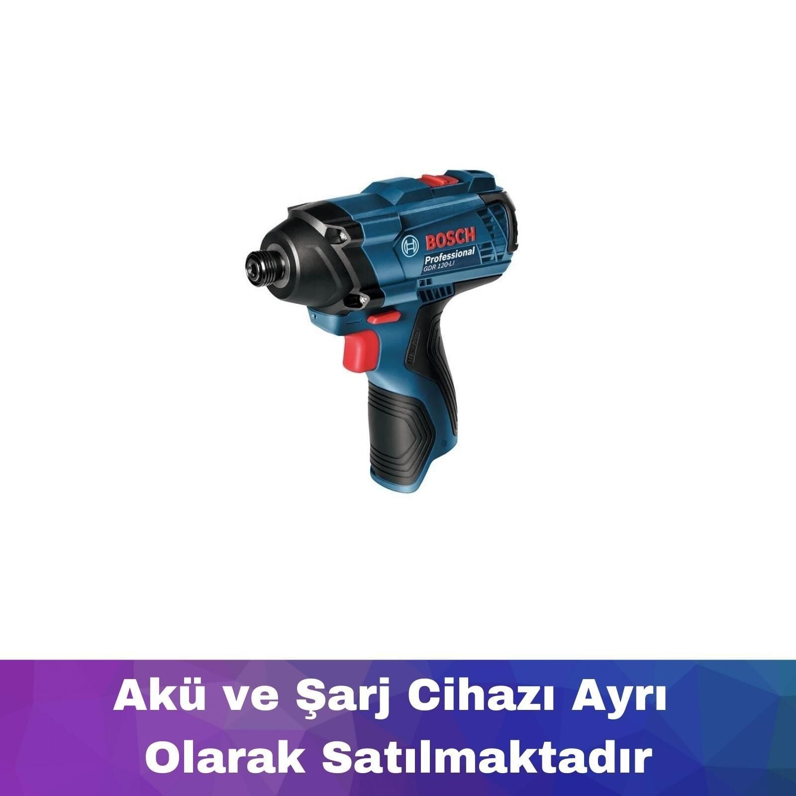 Bosch GDR 120-LI Akülü Darbeli Vidalama Akü ve Şarj Yoktur