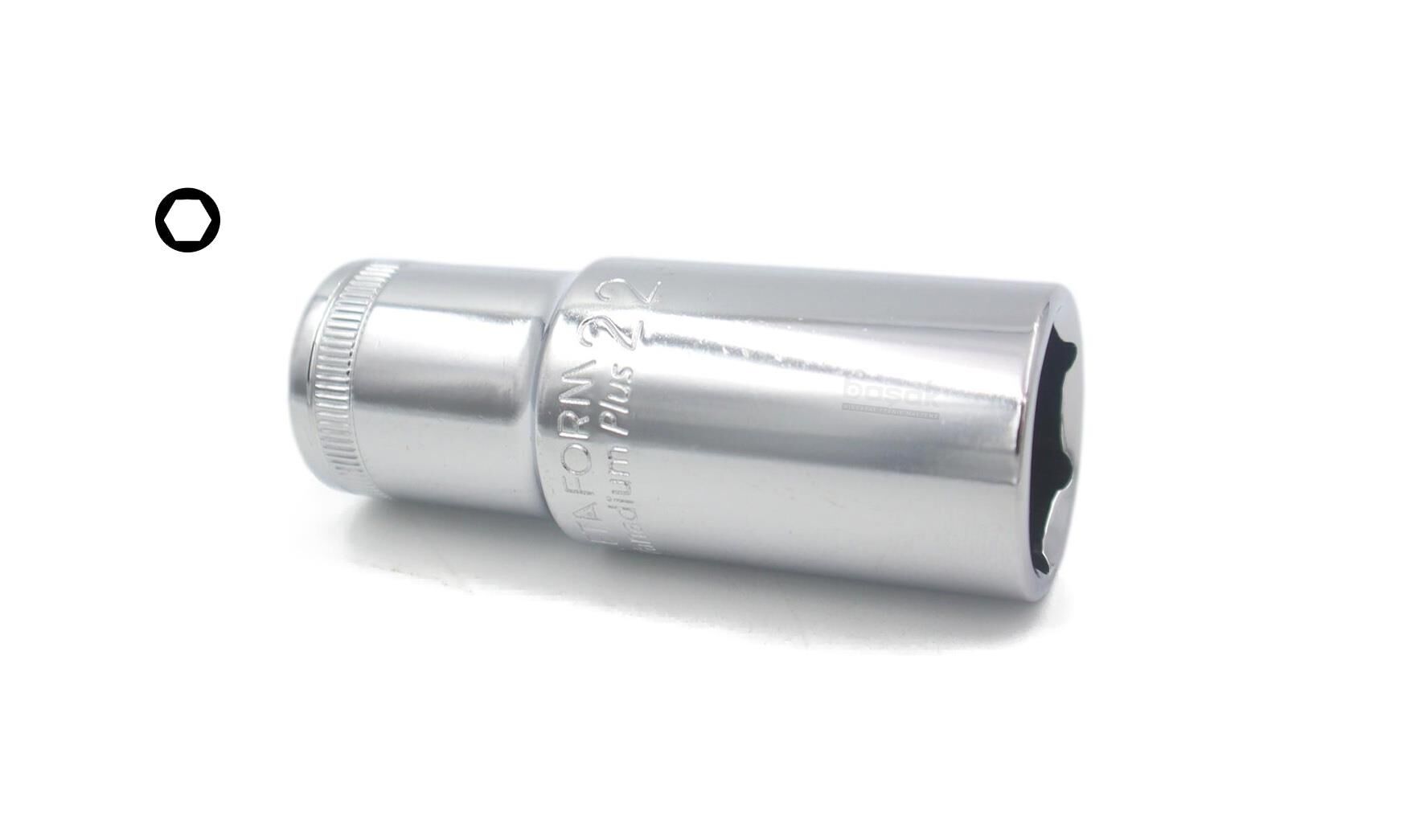 Ceta Form 22 mm 1/2” 6 Köşe Derin Lokma Anahtar C24-H22