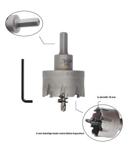 3Keego 48 mm TCT Elmas Uçlu Panç HG60