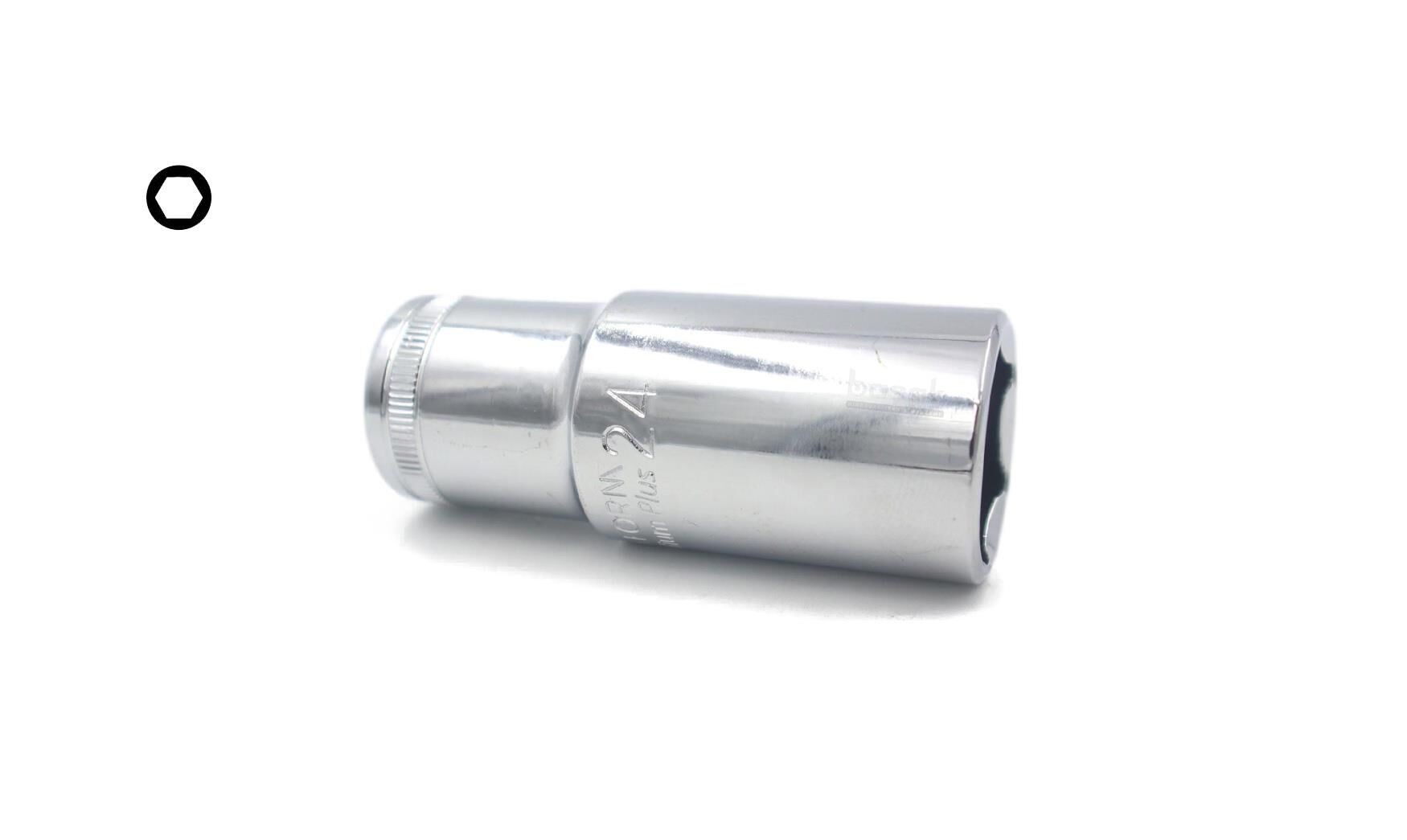 Ceta Form 24 mm 1/2” 6 Köşe Derin Lokma Anahtar C24-H24